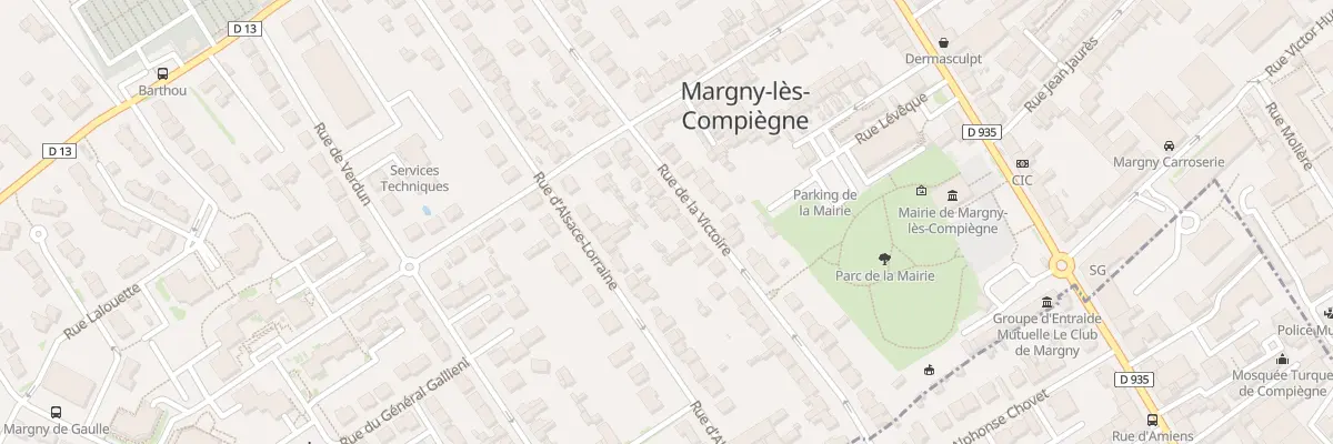 Plan du 233 Rue de la Victoire à Margny-lès-Compiègne