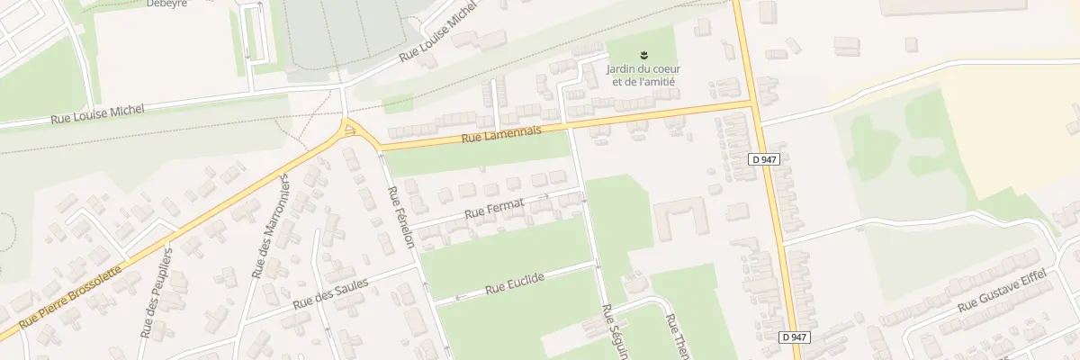 Plan du 11 Rue Fermat à Lens