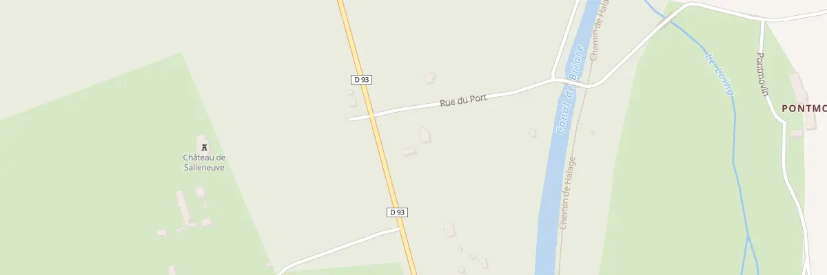 Plan du 2 Rue du port à Montbouy
