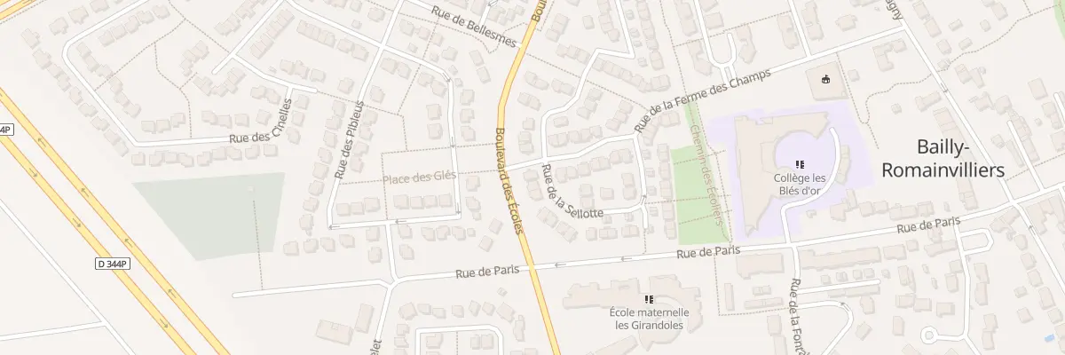Plan du 29 Rue de la Ferme des Champs à Bailly-Romainvilliers
