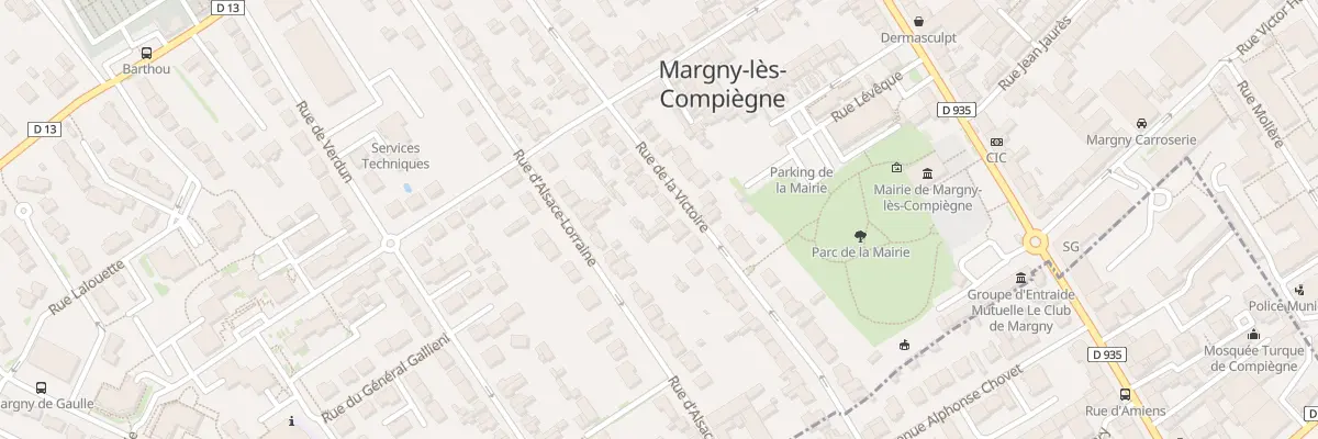 Plan du 215 Rue de la Victoire à Margny-lès-Compiègne