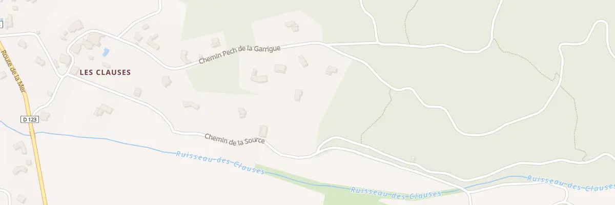 Plan du 5656 Les Clauses à Montséret