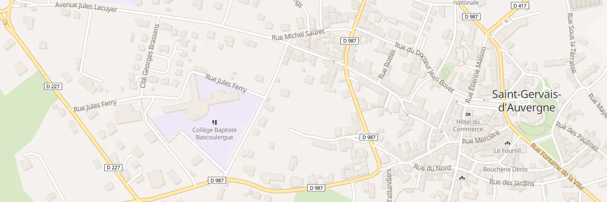 Plan du 9002 Rue du Pont aux Canes à Saint-Gervais-d’Auvergne