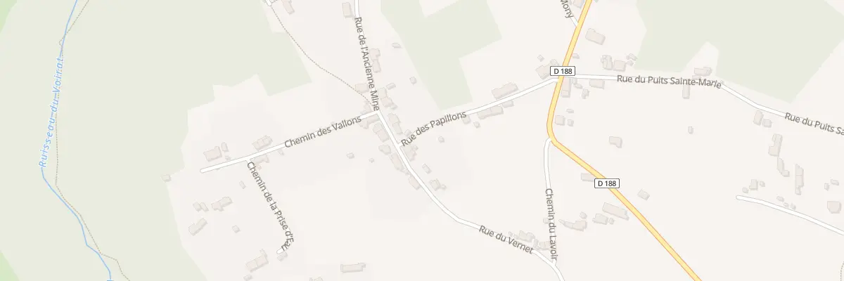 Plan du 5 Rue des Papillons à Montvicq