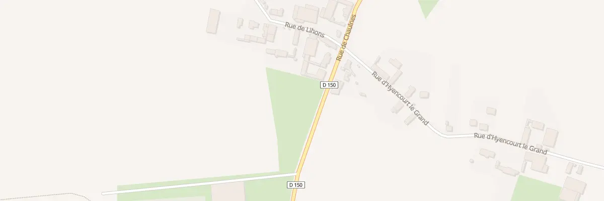 Plan du 1 Rue de Chaulnes à Ablaincourt-Pressoir
