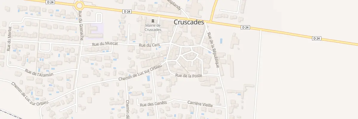 Plan du 1 Che de Ronde à Cruscades