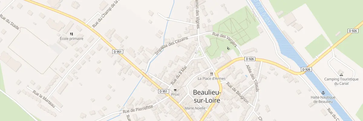 Plan du 5171 Rue du Huit Mai à Beaulieu-sur-Loire