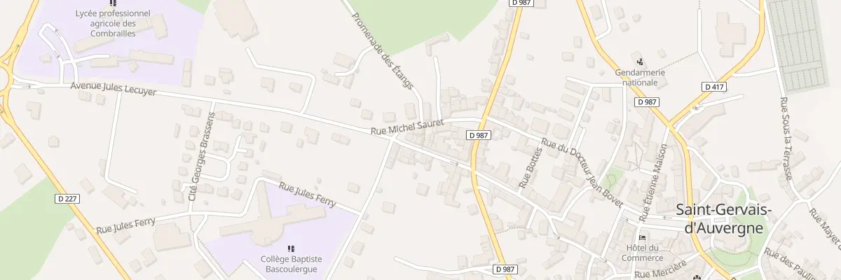 Plan du 9017 Rue du Pont aux Canes à Saint-Gervais-d’Auvergne