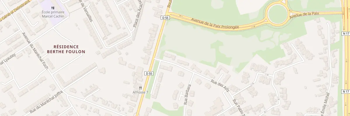 Plan du 5 Rue des Arts Prolongée à Avion