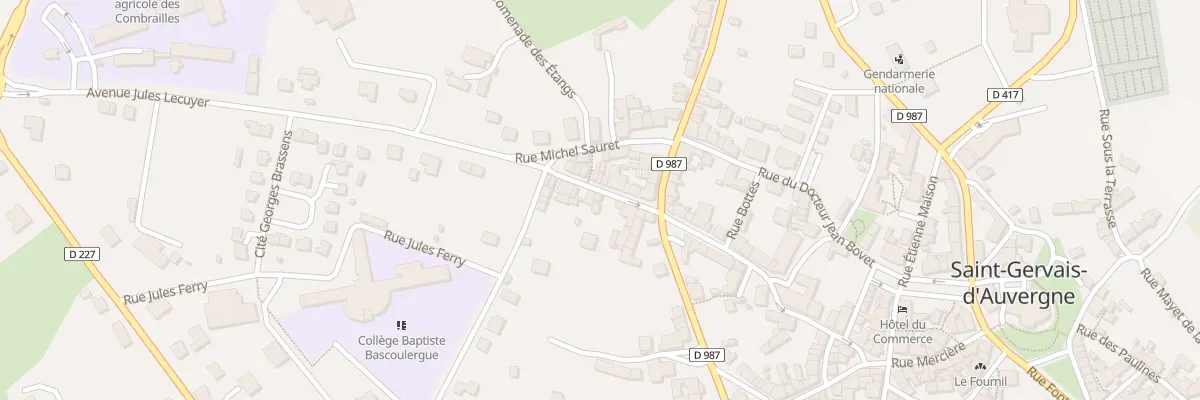 Plan du 9010 Rue du Pont aux Canes à Saint-Gervais-d’Auvergne