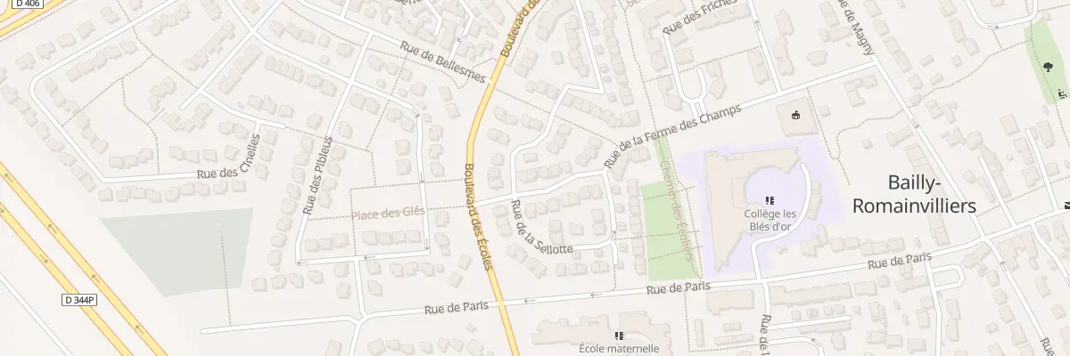 Plan du 24 Rue de la Ferme des Champs à Bailly-Romainvilliers