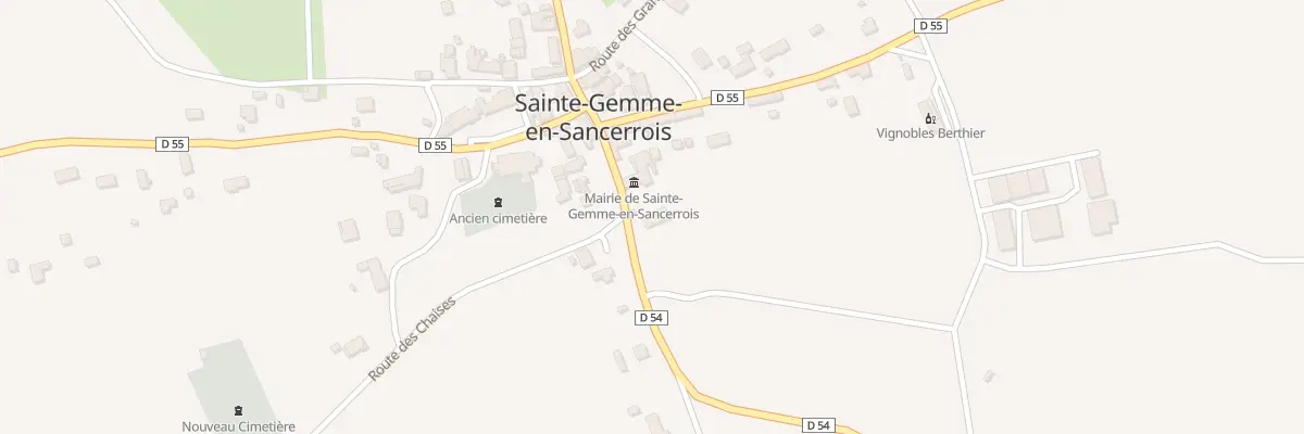 Plan du 7 Rte de Sancerre à Sainte-Gemme-en-Sancerrois