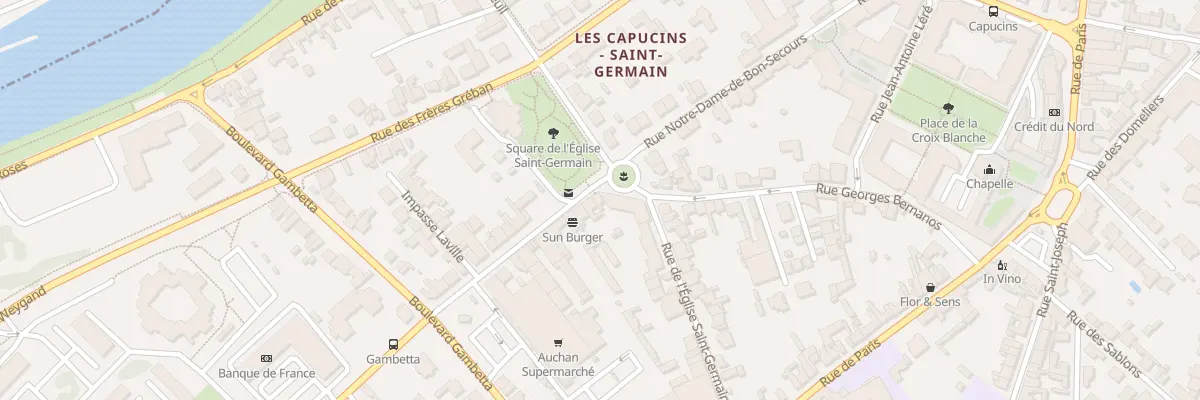Plan du 31 Rue N D de Bon Secours à Compiègne