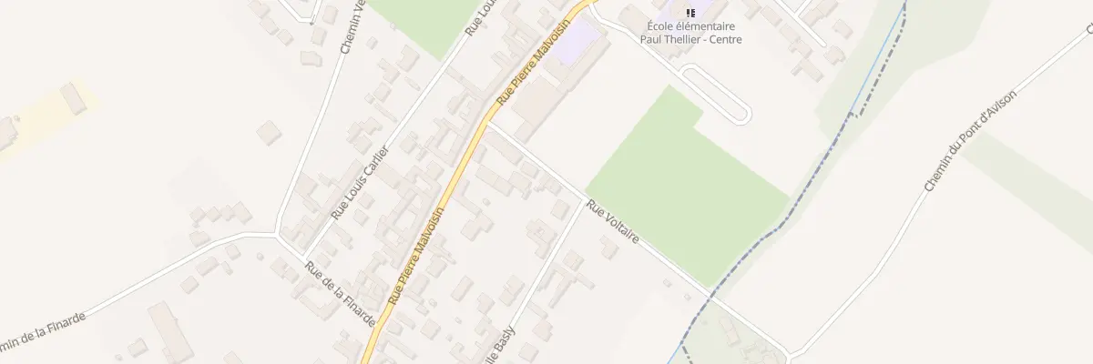 Plan du 3 Rue Emile Basly à Hulluch