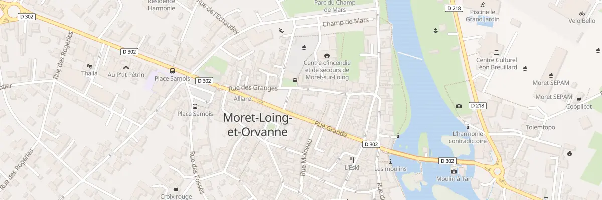 Plan du 18 Rue des Granges à Moret-Loing-et-Orvanne