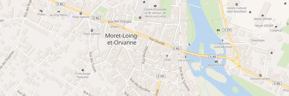Plan du 8 Rue Moineau à Moret-Loing-et-Orvanne