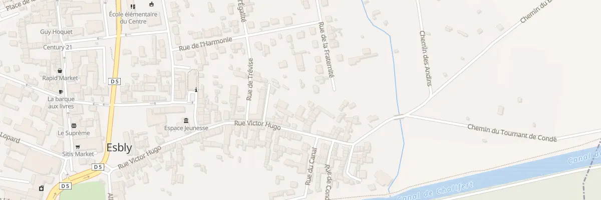 Plan du 63 Rue Victor Hugo à Esbly