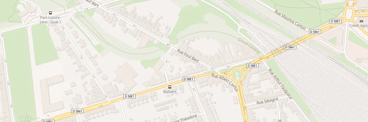 Plan du 7 Rue Paul Bert à Lens