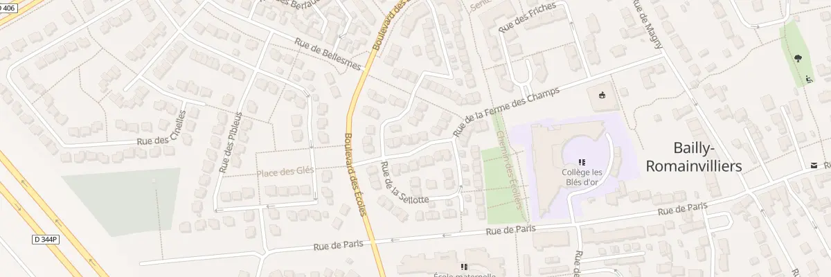 Plan du 20 Rue de la Ferme des Champs à Bailly-Romainvilliers