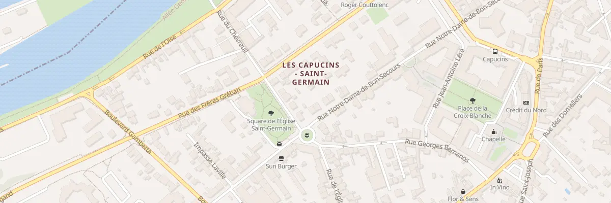 Plan du 50 Rue N D de Bon Secours à Compiègne