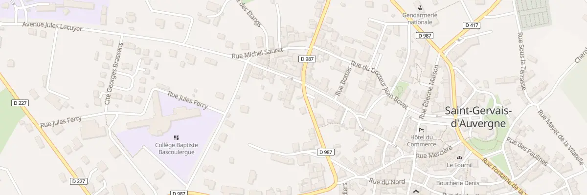 Plan du 9004 Rue du Pont aux Canes à Saint-Gervais-d’Auvergne