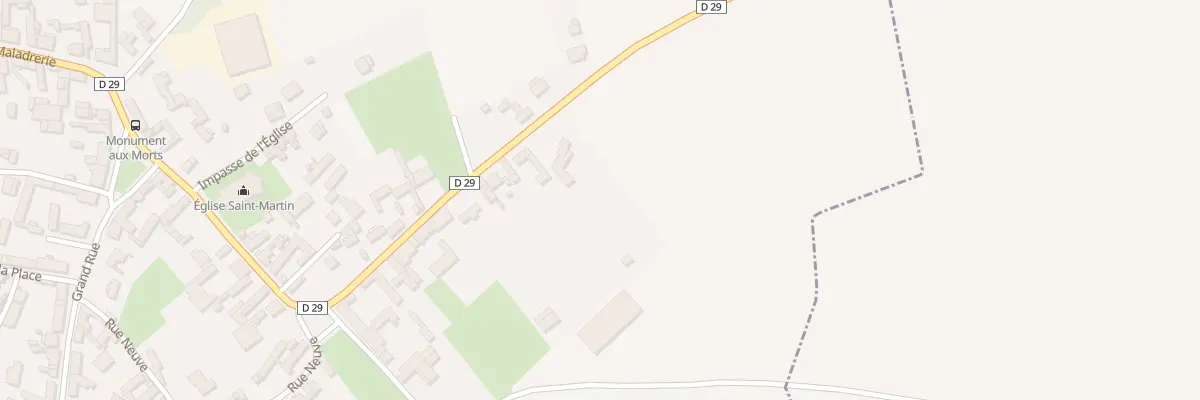 Plan du 25 Rue du Général Frére à Grévillers