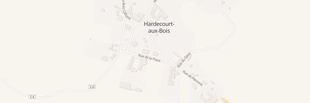 Plan du 1 Rue de la Place à Hardecourt-aux-Bois