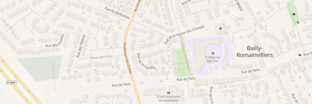 Plan du 21 Rue de la Ferme des Champs à Bailly-Romainvilliers