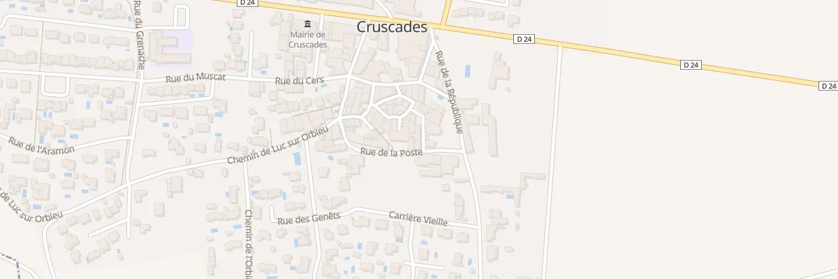 Plan du 3 Pl Eglise à Cruscades