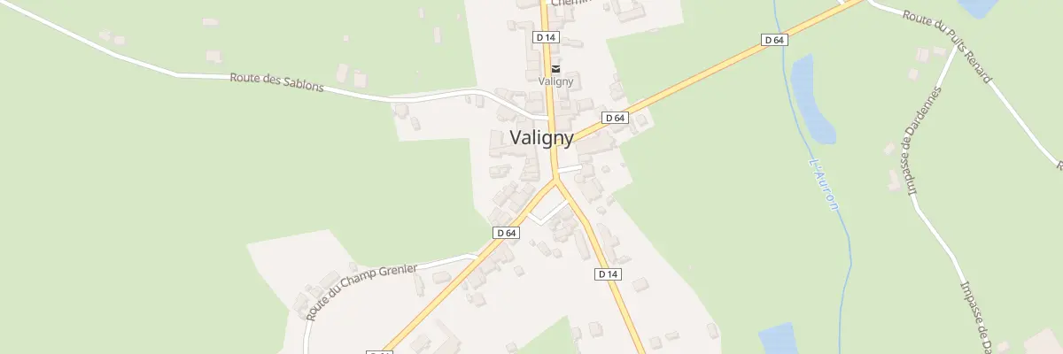 Plan du 1 Pl de l’Eglise à Valigny