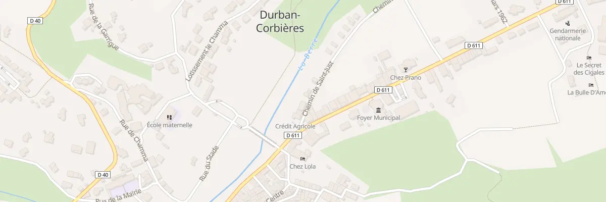 Plan du 3 Che de Saint Just à Durban-Corbières