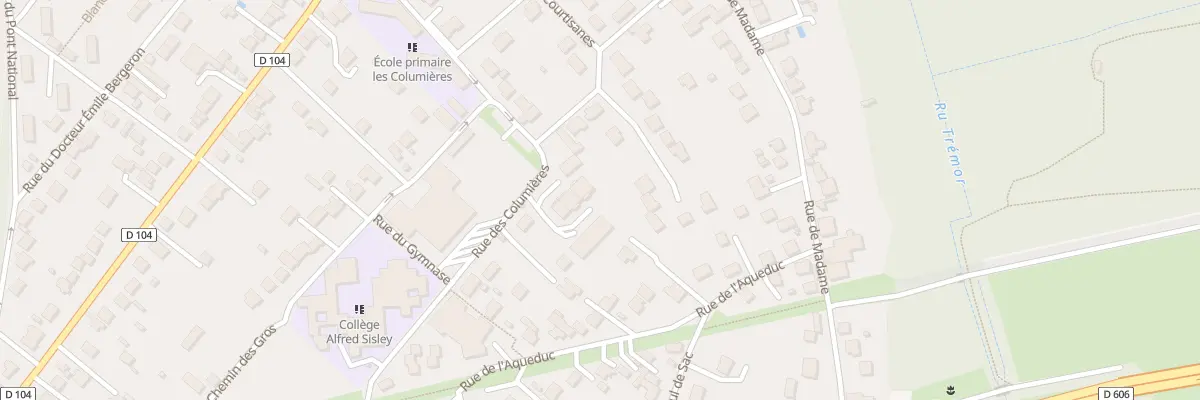 Plan du 9 Rue des Columières à Moret-Loing-et-Orvanne