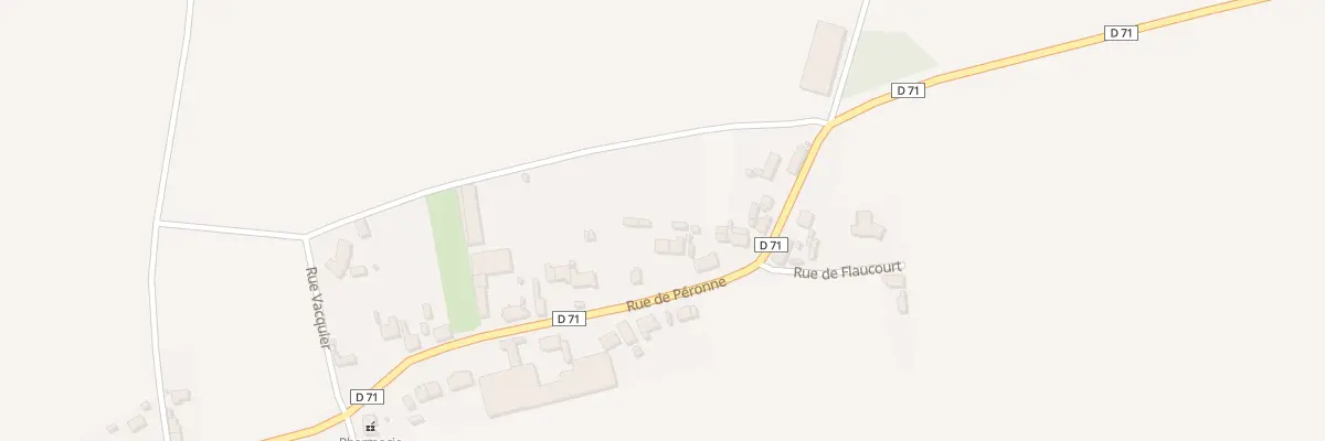 Plan du 61 Rue de Péronne à Dompierre-Becquincourt