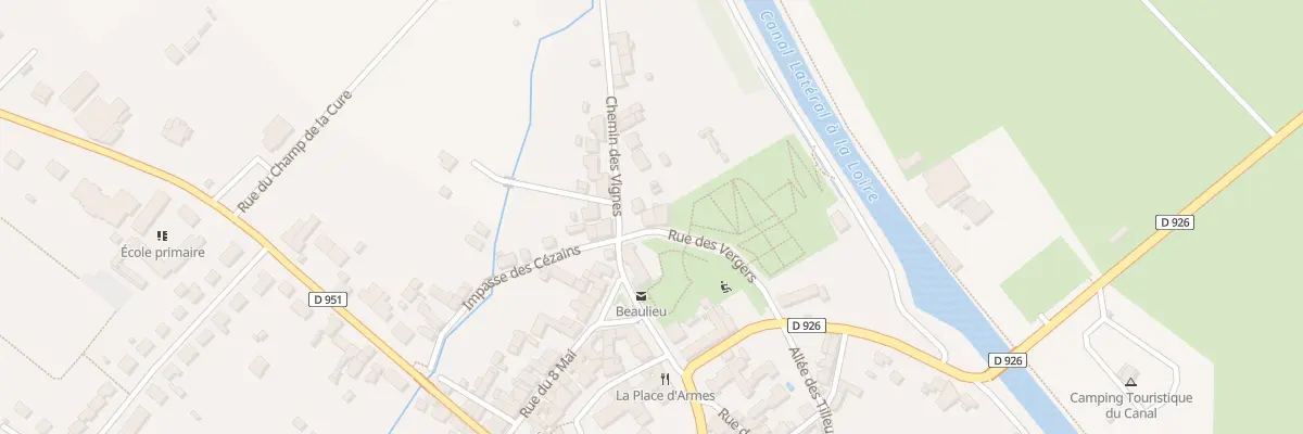 Plan du 1 Rue des Vergers à Beaulieu-sur-Loire