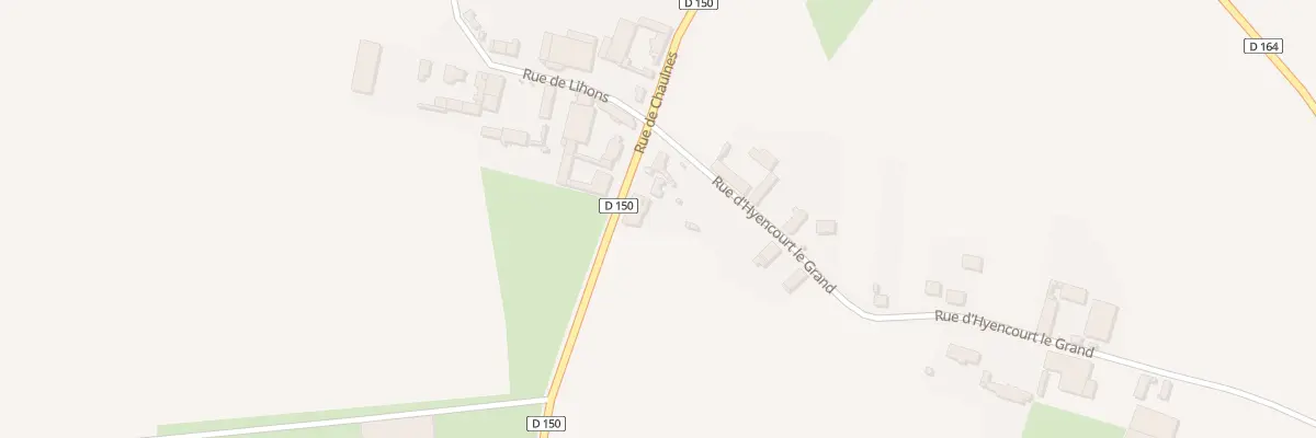 Plan du 2 Rue de Chaulnes à Ablaincourt-Pressoir