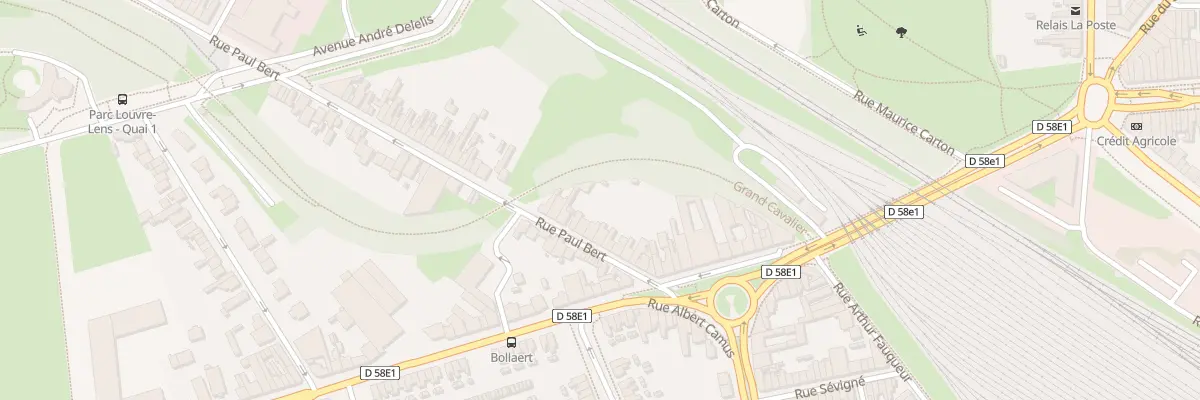 Plan du 18 Rue Paul Bert à Lens