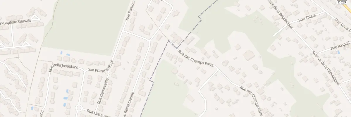 Plan du 63 Rue des Champs Forts à Montry