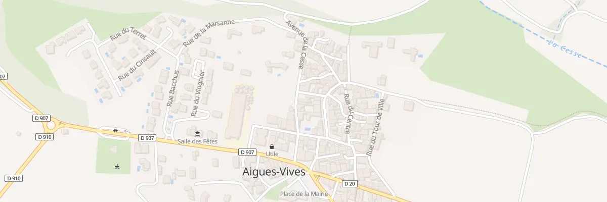 Plan du 13 Av de la Cesse à Aigues-Vives