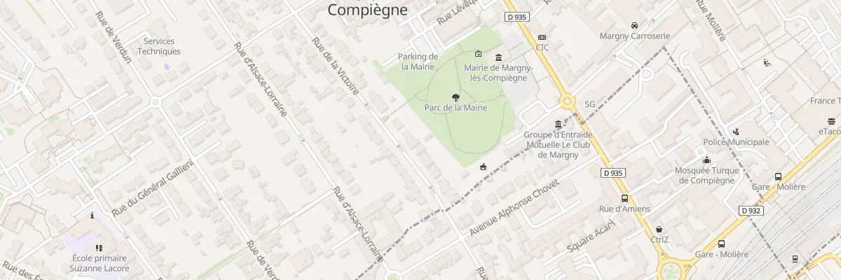 Plan du 108 Rue de la Victoire à Margny-lès-Compiègne