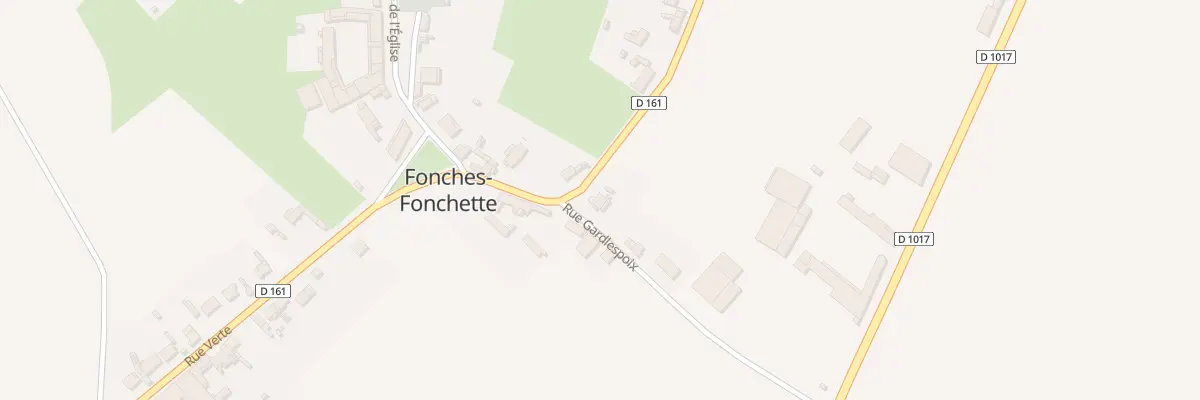 Plan du 1 Rue Gardlespoix à Fonches-Fonchette