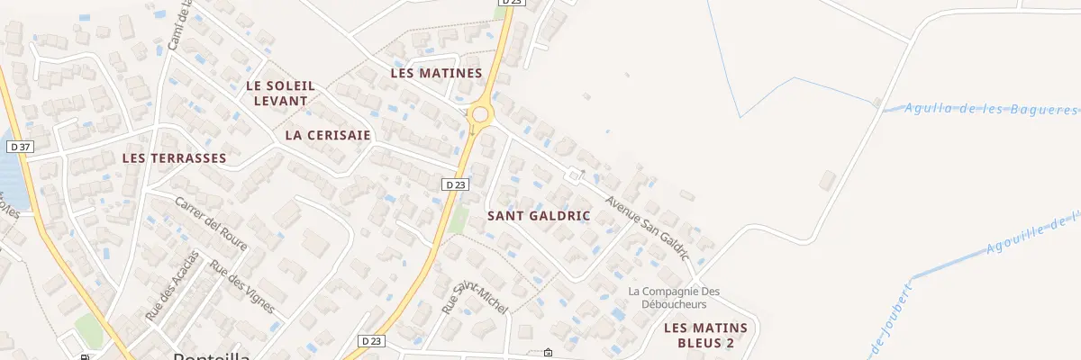 Plan du 6 Av Fontaine Sant Galdric à Ponteilla