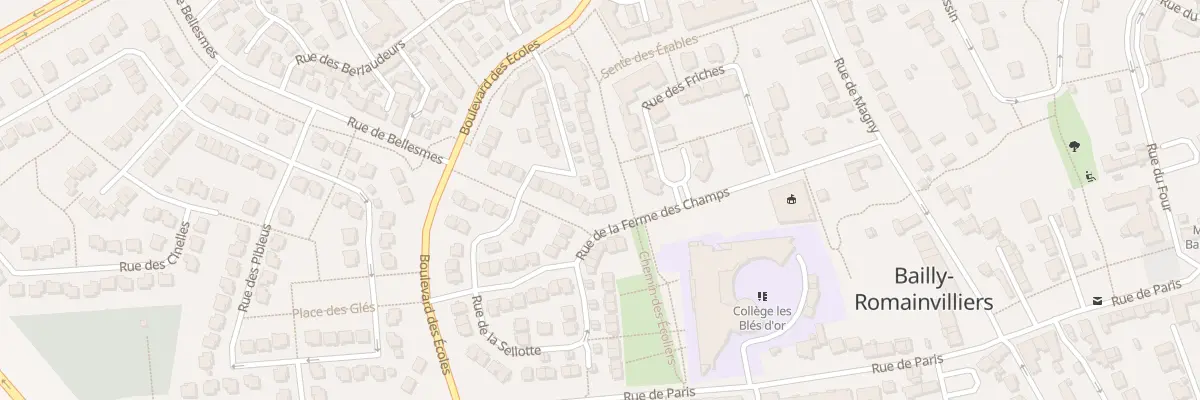 Plan du 8 Rue de la Ferme des Champs à Bailly-Romainvilliers