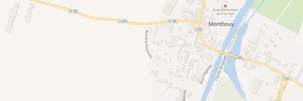 Plan du 10 Rue de la Fouasserie à Montbouy