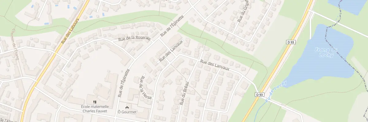 Plan du 60 Rue des Lanvaux à Magny-le-Hongre
