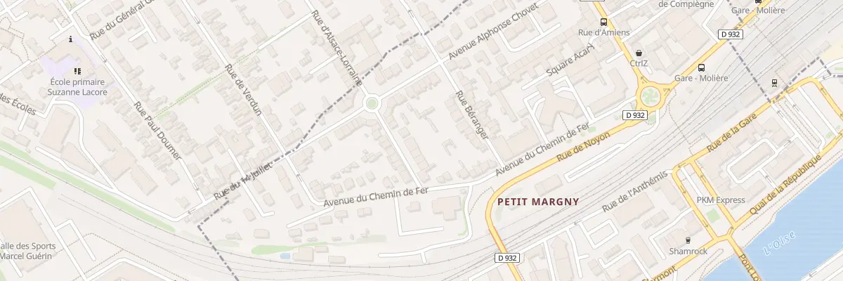 Plan du 8B Rue Auguste Boyenval à Compiègne