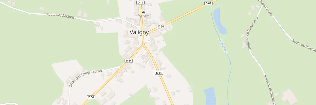 Plan du 2 Pl de l’Eglise à Valigny