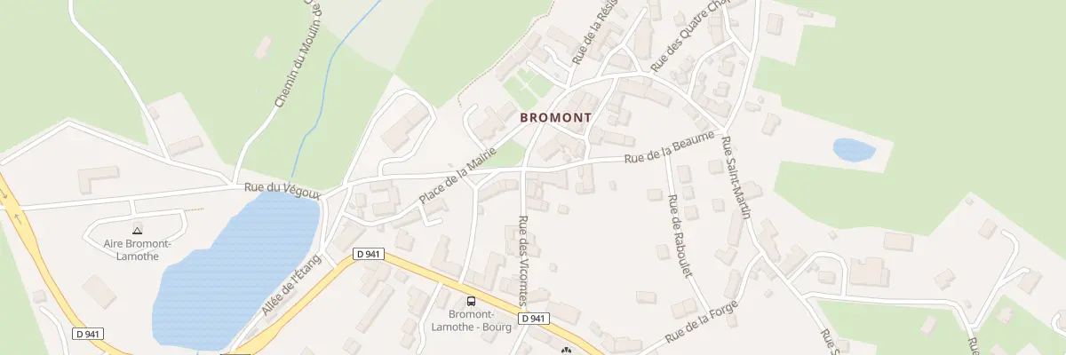 Plan du 2 Rue de la Beaume à Bromont-Lamothe