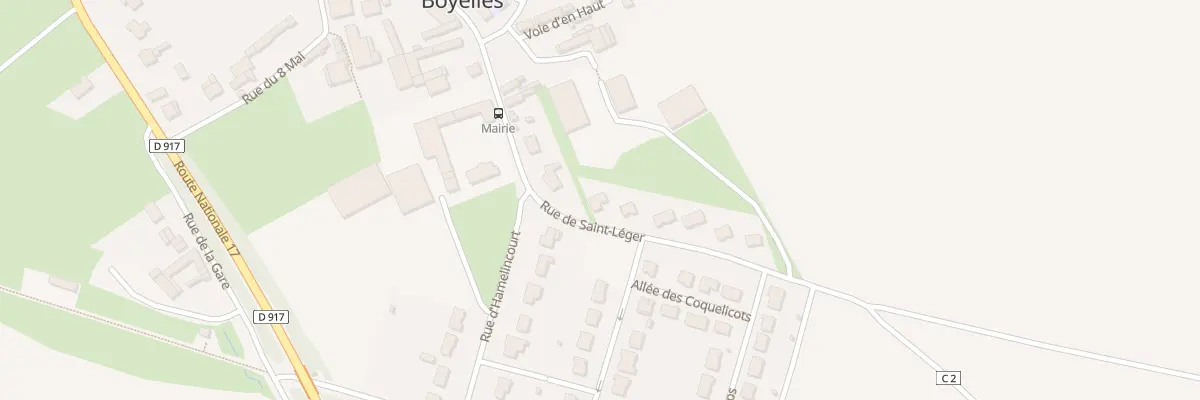 Plan du 2 Rue de Saint-Leger à Boyelles