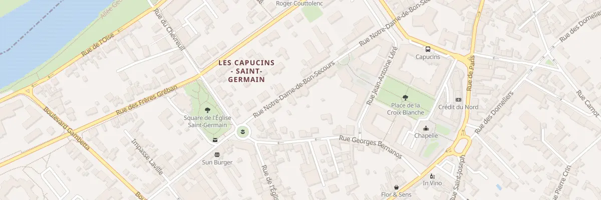 Plan du 21 Rue N D de Bon Secours à Compiègne