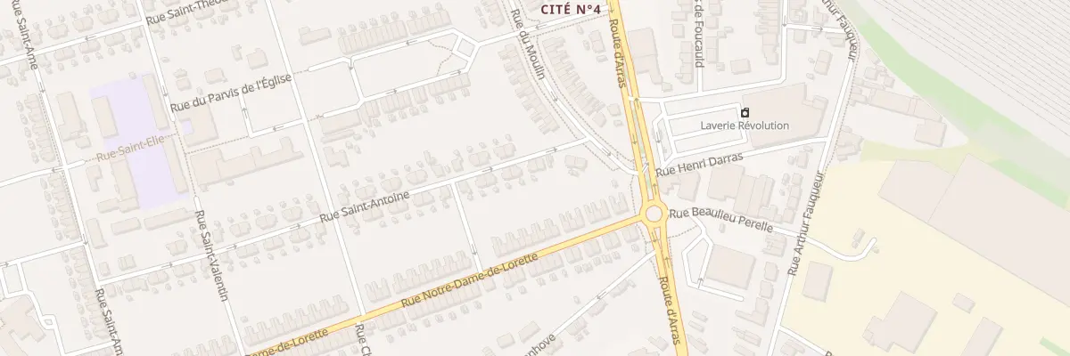 Plan du 7 Rue Saint Antoine à Lens